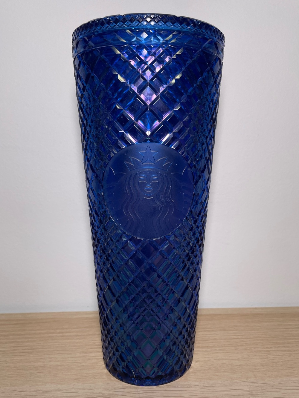 Starbucks Holiday 2022 Azure Blue Jeweled Bling Venti Cold Cup Tumbler 24oz